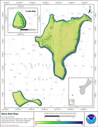 Image map of Guam slope.