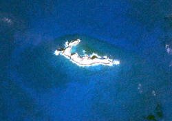 IKONOS satellite image of Photo of Necker Island. 