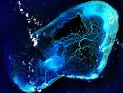 NASA image of Pearl and Hermes Atoll.