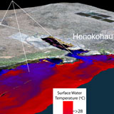 Image of ground water flow into bay.