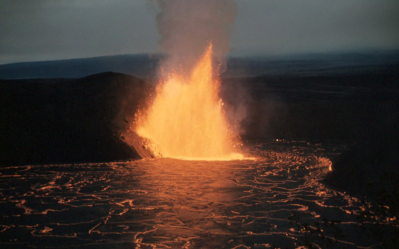Kilauea Iki lava fountain