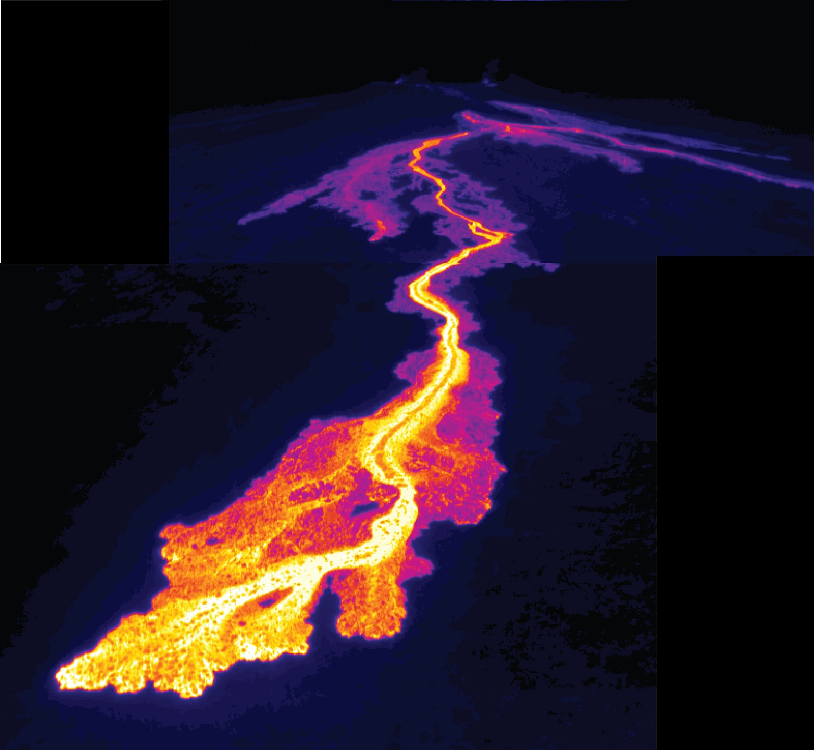puuoo lava thermal image