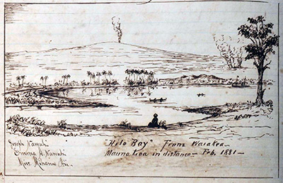 Hilo sketch from 1881