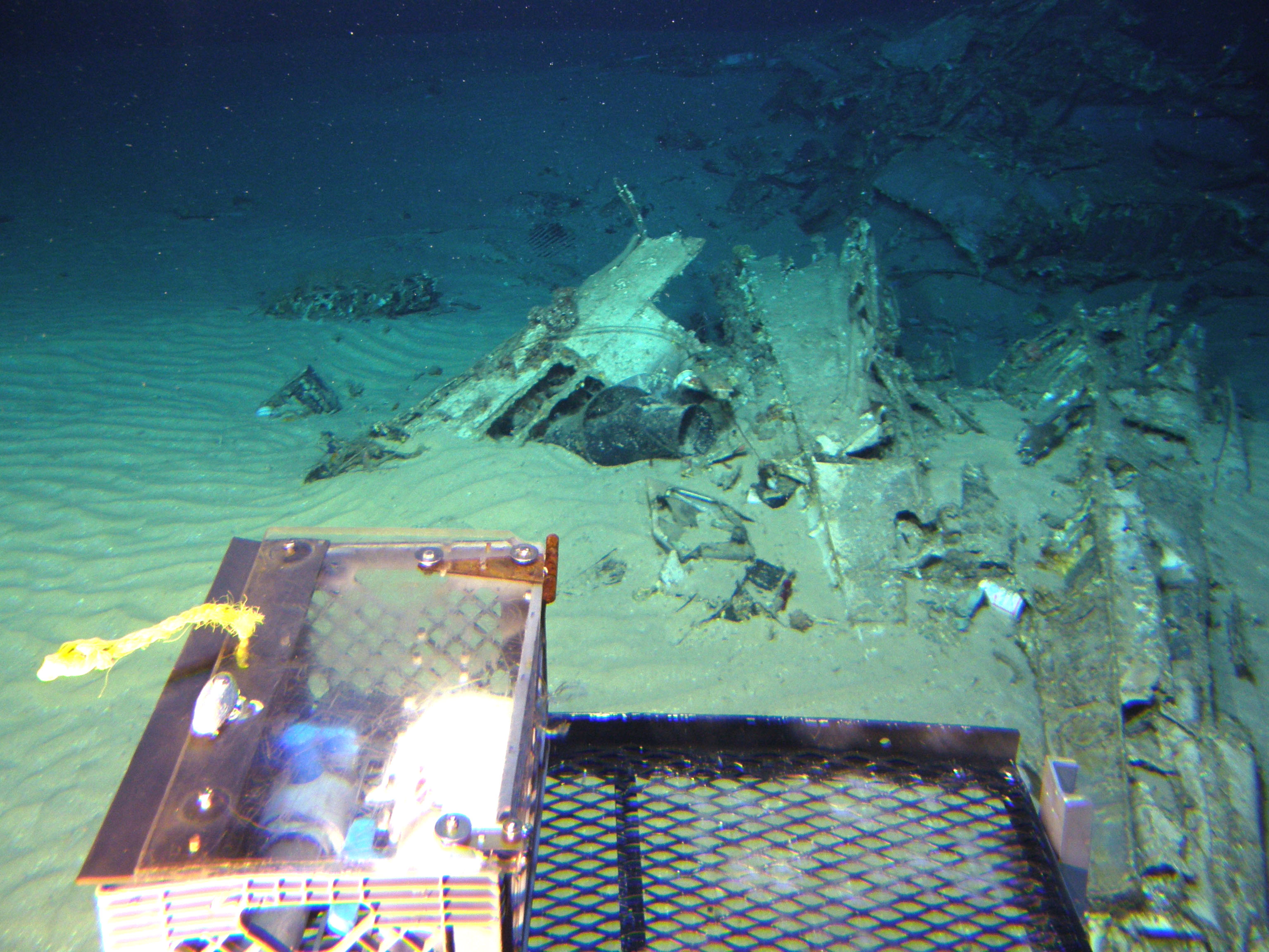 Survey: Engine, wing root and wreckage