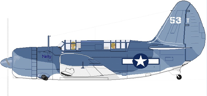 Diagram: SB2C Nelly VB-5 VB 53