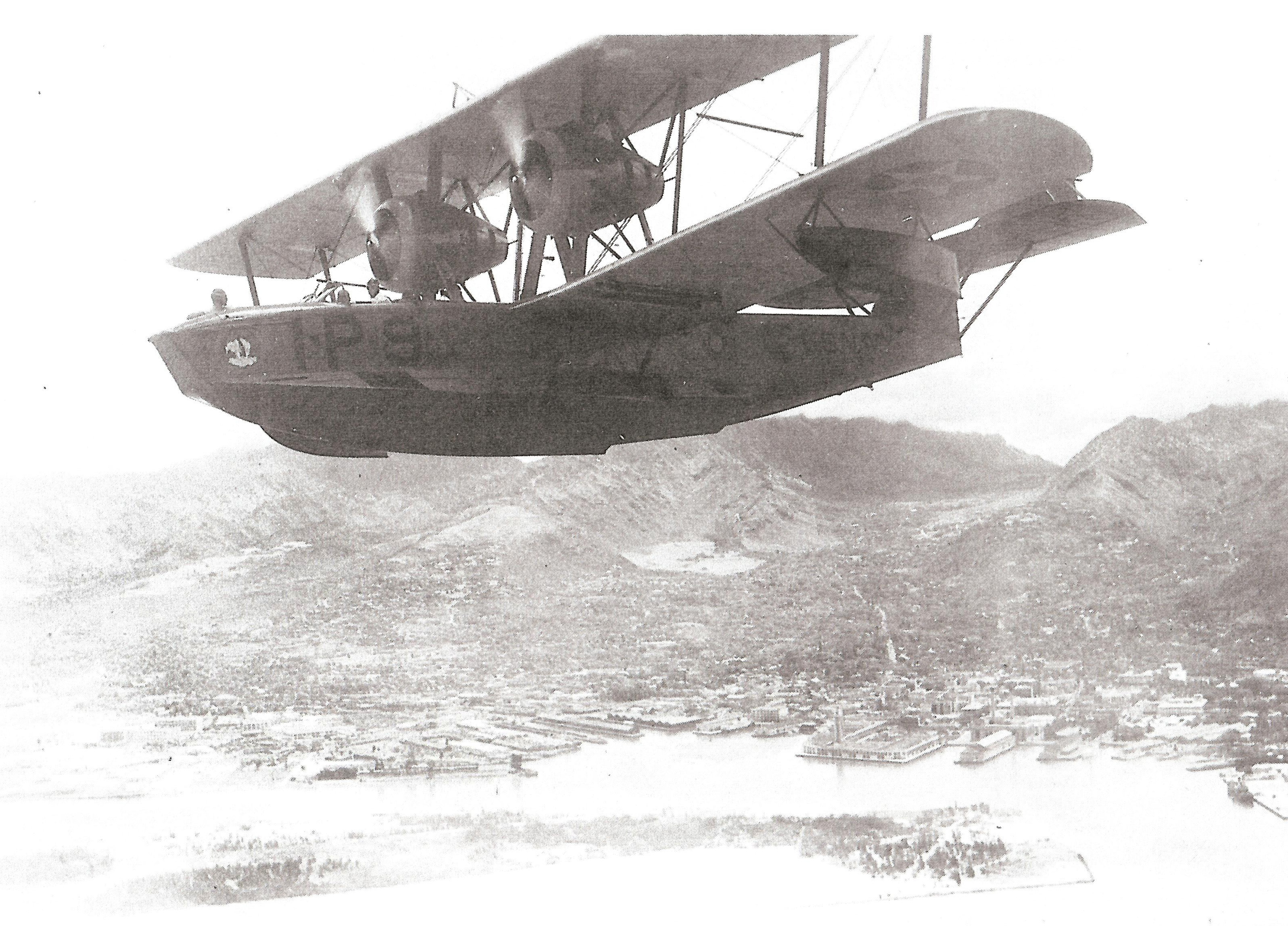 Historic photo: PK-1 1-P-9 in flight