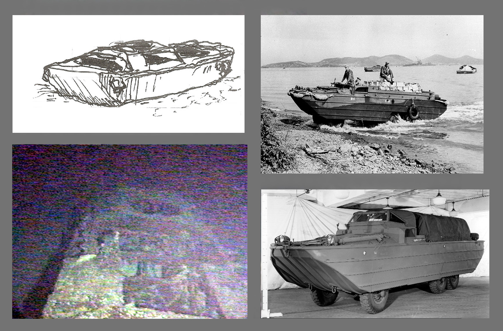 Composite: Duck amphibious vehicle
