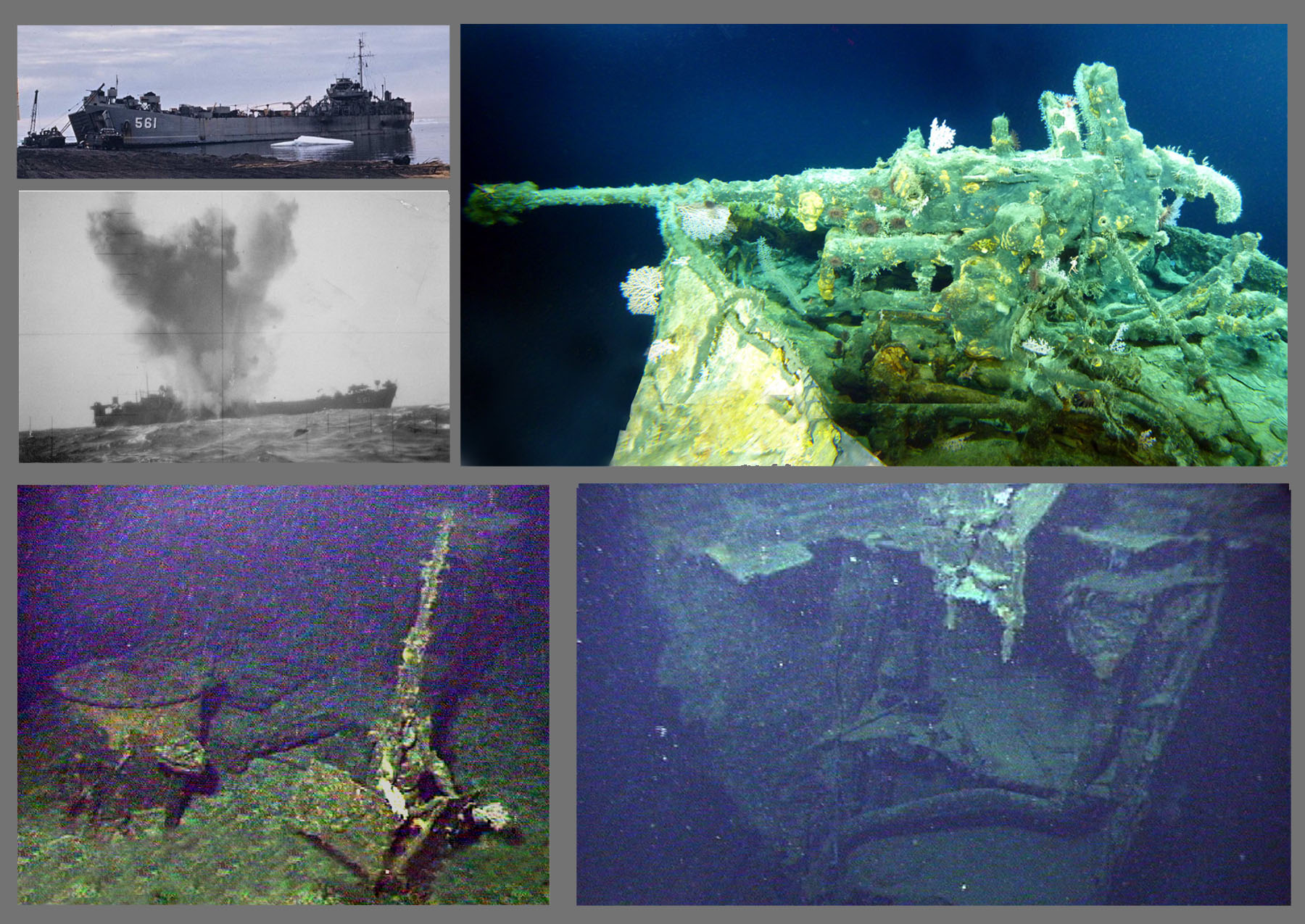 Composite: USS Chittenden county landing ship