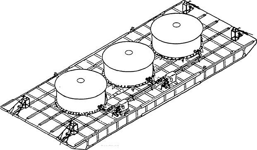 Diagram: 1500 barrel p-series fuel barge
