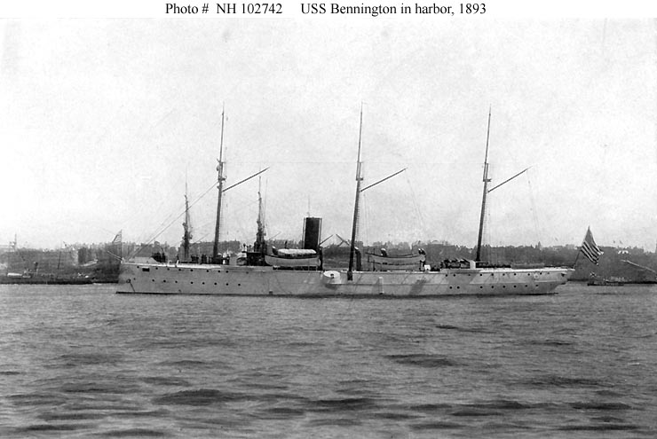 Historic photo: USS Bennington 1893
