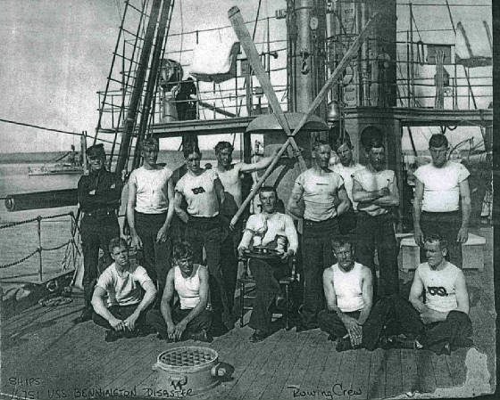 Historic photo: USS Bennington rowing team