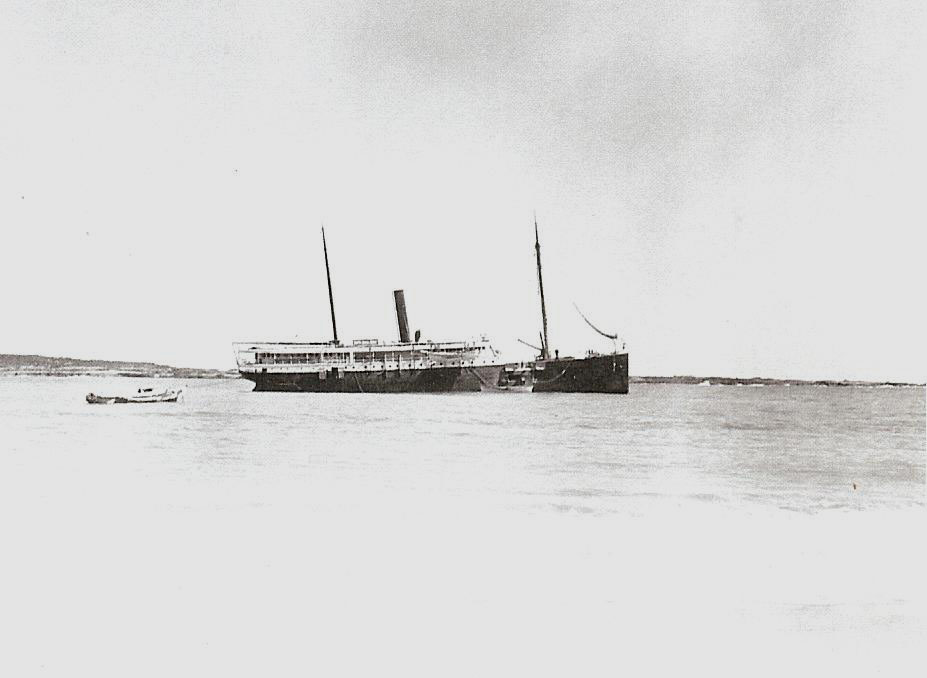 Historic photo: SS Claudine in harbor