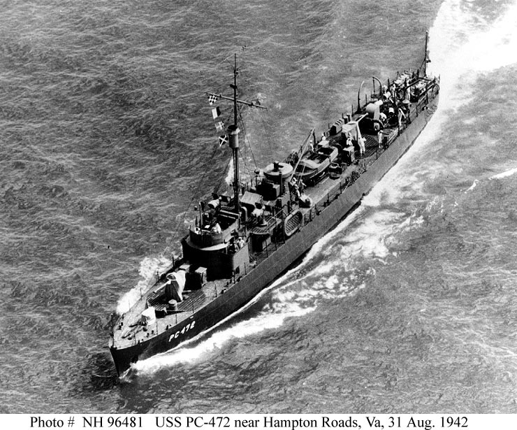 Historic photo: USS PC-1239 launch