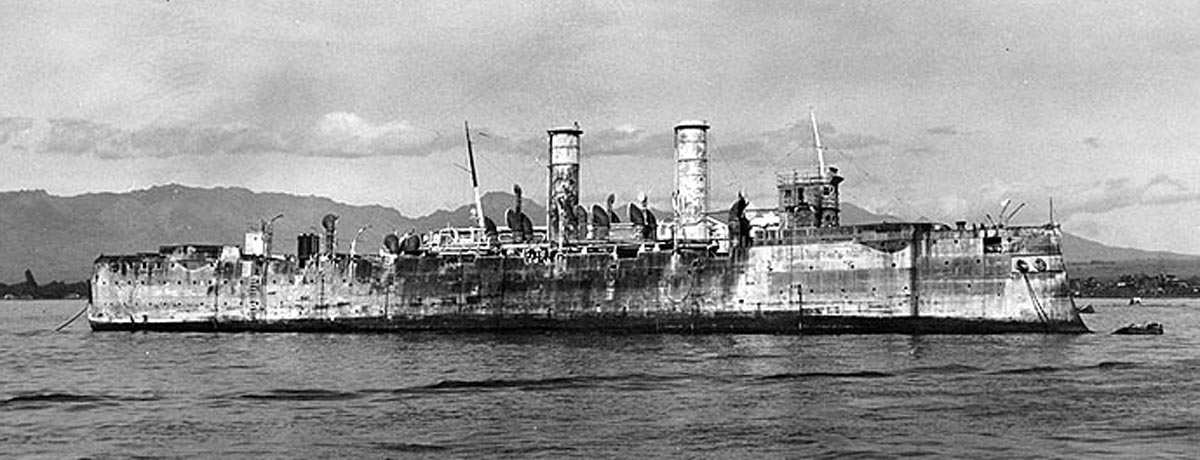 Historic photo: USS Baltimore as hulk