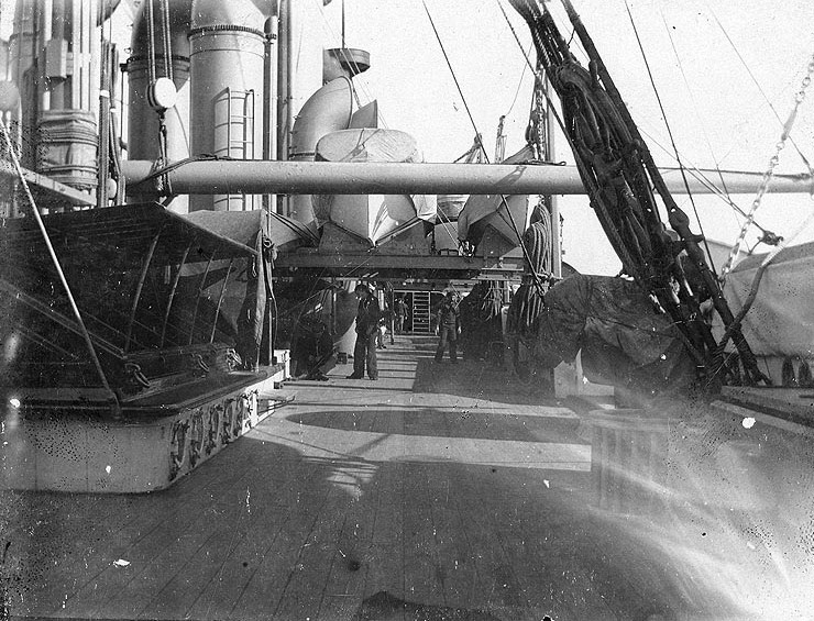 Historic photo: USS Baltimore Deck 1890s