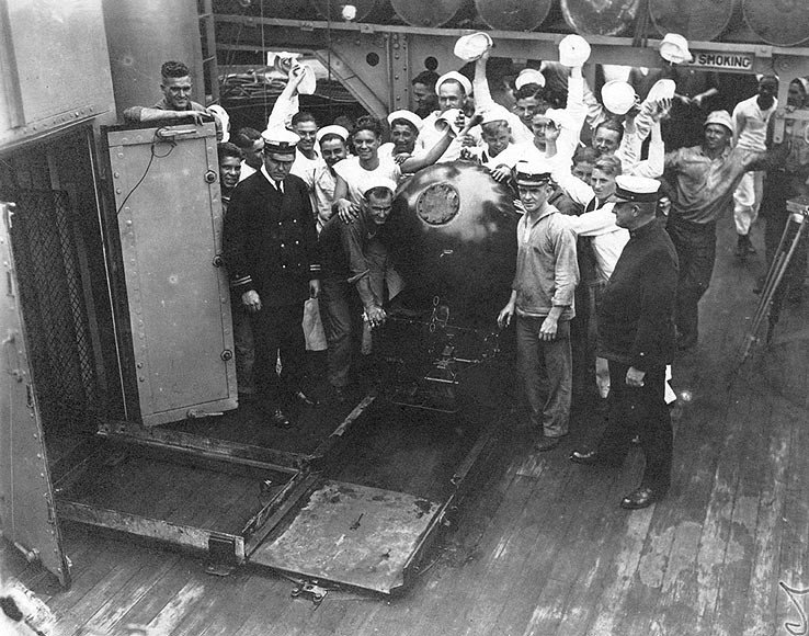 Historic photo: USS Baltimore MK 6 mine 1920
