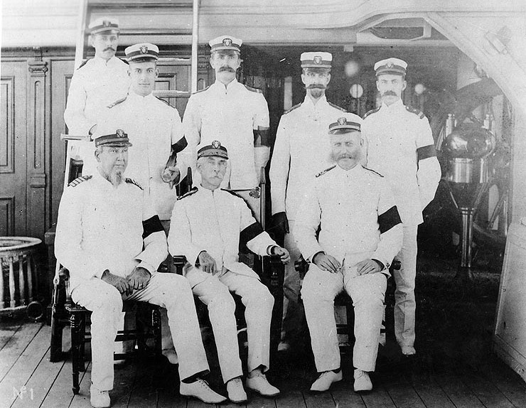 Historic photo: USS Baltimore officers 1890