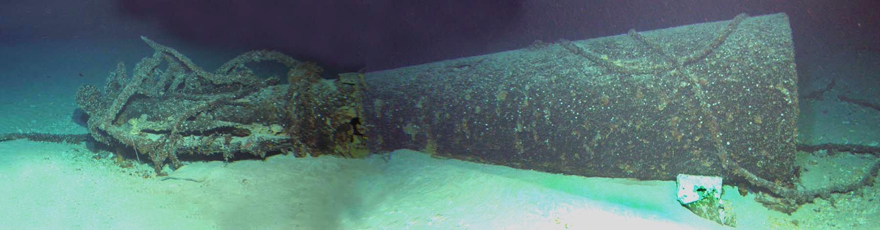 Mosaic: Midget sub stern