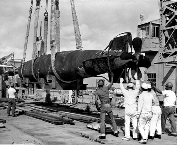 Historic photo: Keehi midget sub stern