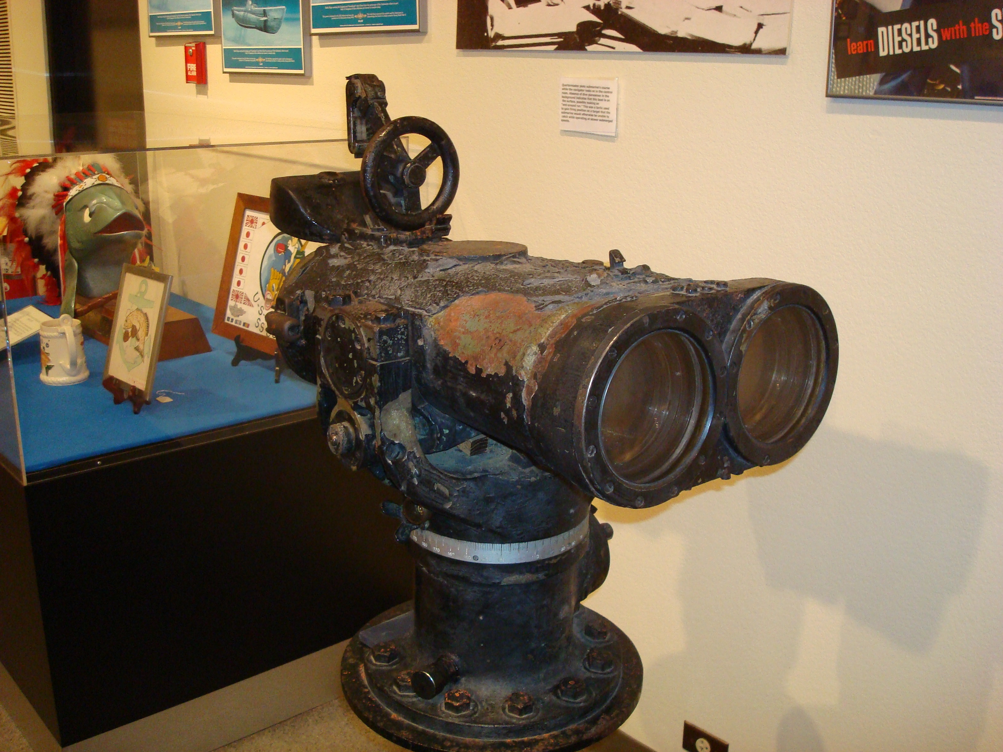 Historic photo: I-401 Binoculars-Bowfin Museum