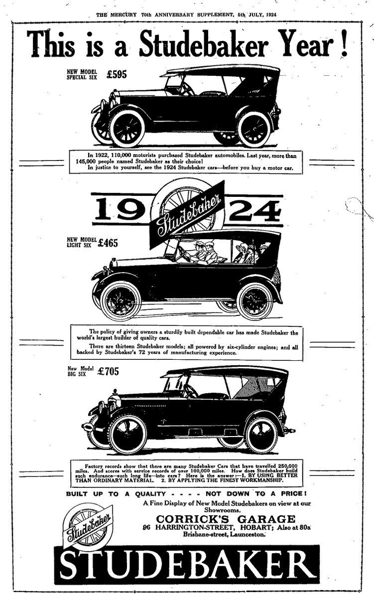 Historic photo: 1924 Studebaker advertisement