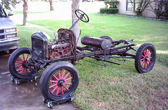 Historic photo: Ford model T chassis