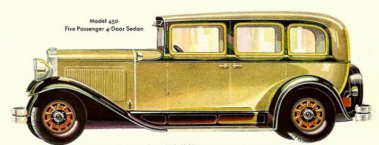Historic photo: Nash 450 four pass 4 door sedan