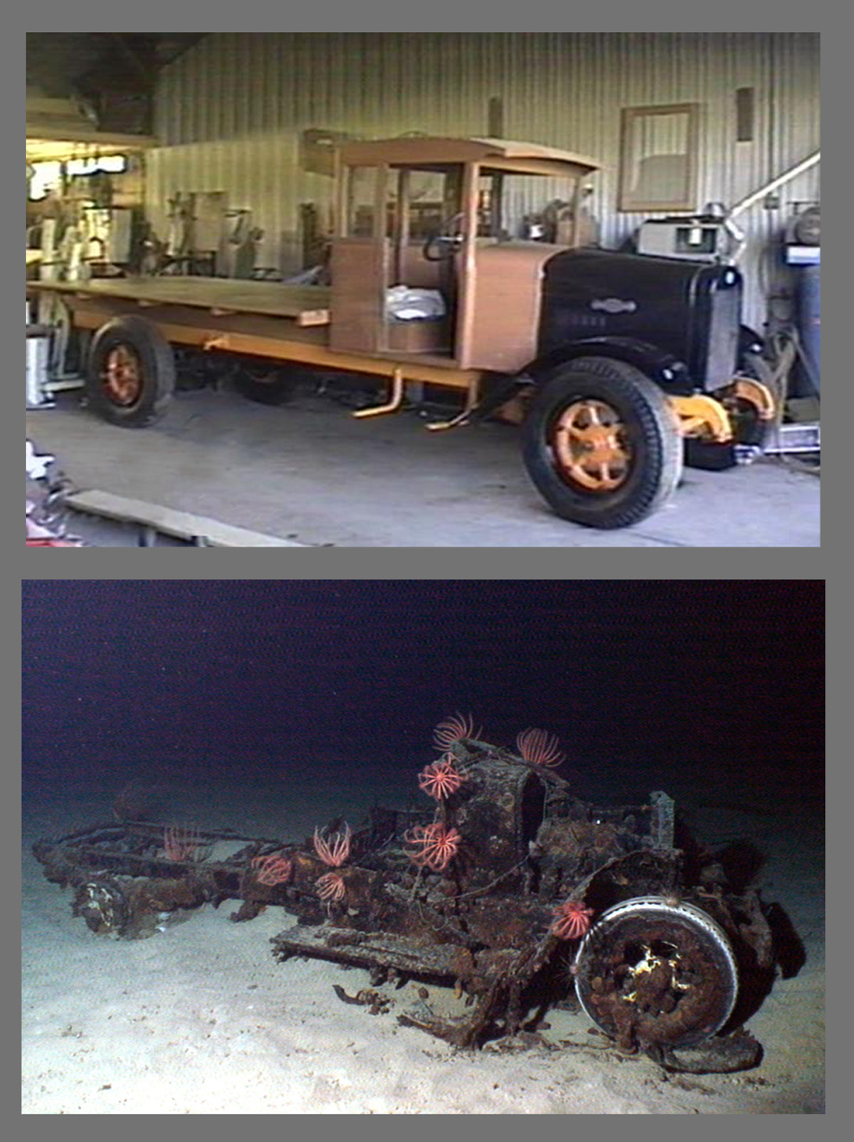 Composite: 1925 Indiana flatbed truck