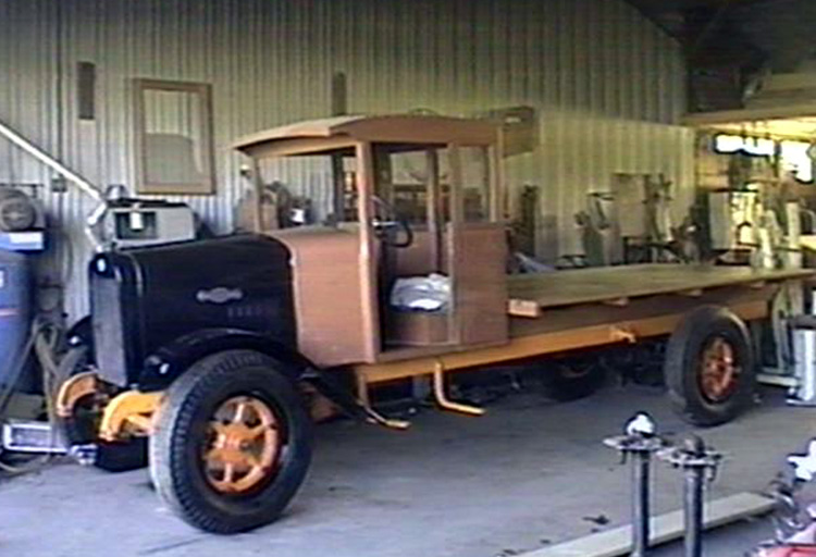 Historic photo: Indiana flatbed truck