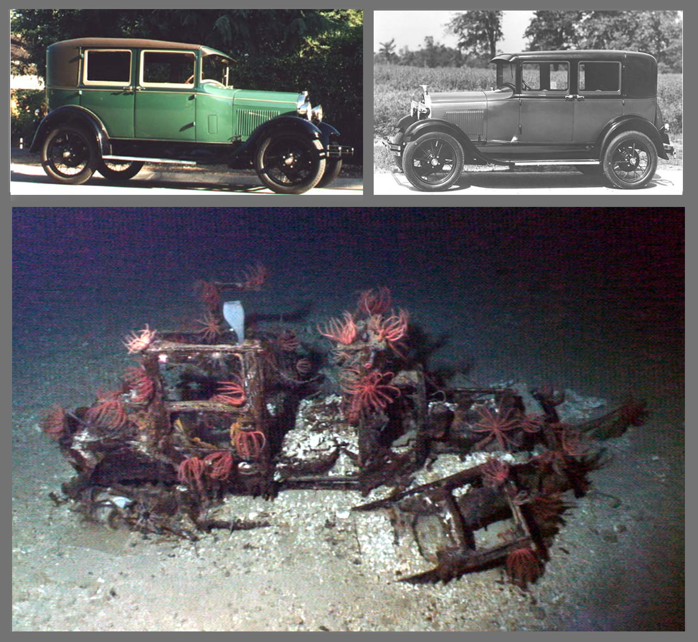 Composite: Ford mod A Fordor sedan