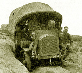 Historic photo: FWD truck Mexico in rut