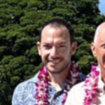 Matthew Widlansky 2 Matthew Widlansky in a lei at the 2023 RCUH Outstanding Employee of the Year Award 2023