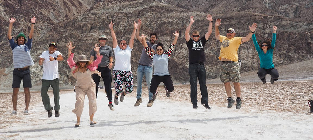 students on a field trip to Death Valley