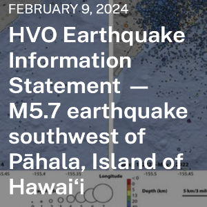 M5.7 HVO Earthquake