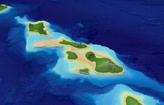 Hawaii Multibeam Synthesis 3 Dimensional View