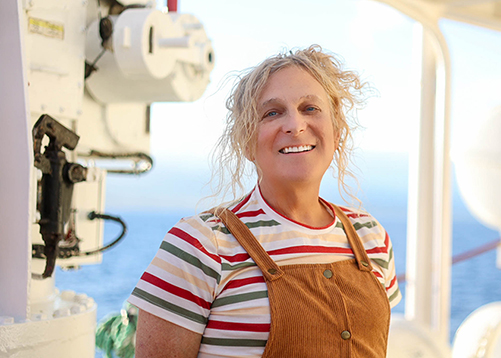 Kenna Rubin at sea in 2023