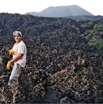 Ken at Jorullo volcano