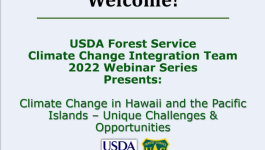 Graphic of USDA webinar series