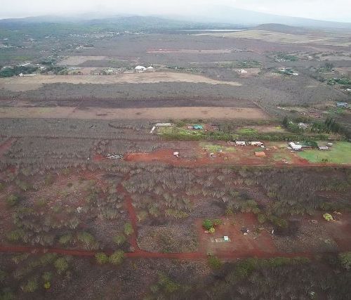 Picture of drought affected landscape in Molokai
