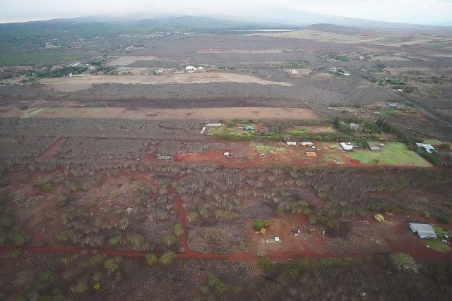 Picture of drought affected landscape in Molokai