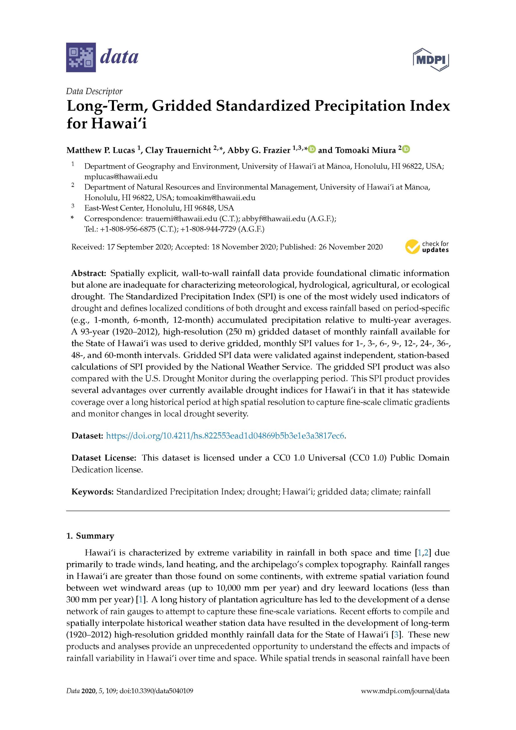 Graphic of front page of journal article