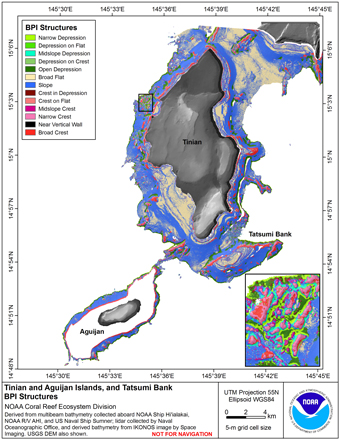 Image map of guam BPI Structures.