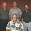 Jim Gaines, Brian Taylor, Kevin Hamilton and (seated) David McClain