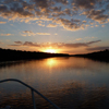 Sunset over the Everglades mangrove ecosystem