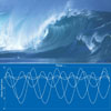 Breaking waves generate low-frequency sound in the ocean in addition to other natural and man-made sources. In the layer of water at the depth of minimal speed of sound (deep sound channel), low-frequency sound can travel thousands of kilometers in the ocean. (Photo credit Steven Businger)