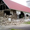 The Kalahikiola Congregational Church in Kapaau, Hawaii, was severely damaged by Sunday's earthquakes. Photo courtesty Honolulu Star Bulletin