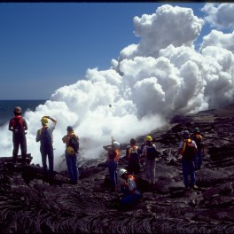 field trip to lava entering ocean