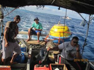 wave buoy off Aunu'u image