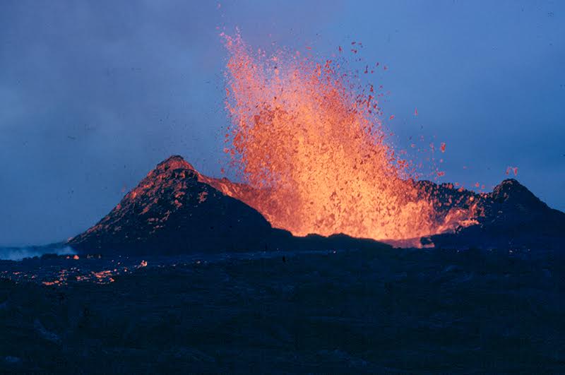 Image of fountaining lava