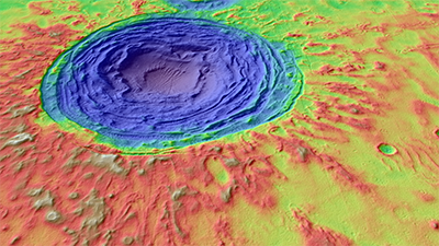 Hrad Vallis on Mars. Credit: NASA